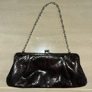 Elegant Donald J. Pliner Black and Brown Women's Clutch